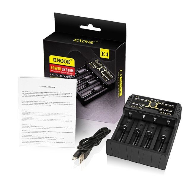 Enook E4 リイオン電池 充電器 充電器 DC 3.6V / 3.7V