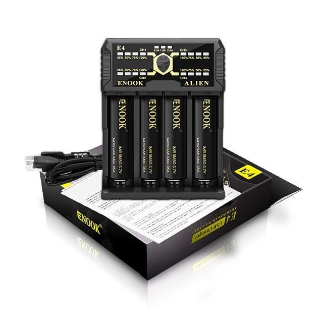 Enook E4 リイオン電池 充電器 充電器 DC 3.6V / 3.7V