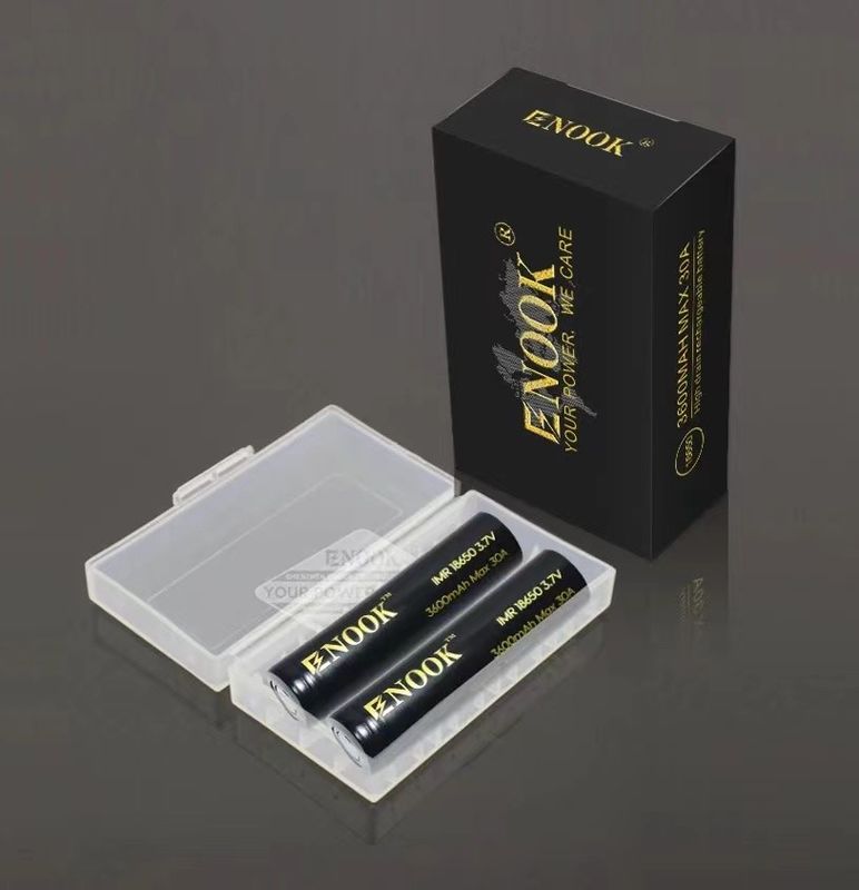 18650 再充電可能なリチウムイオン電池セル 3.7V 3600mAh フラットトップタイプ