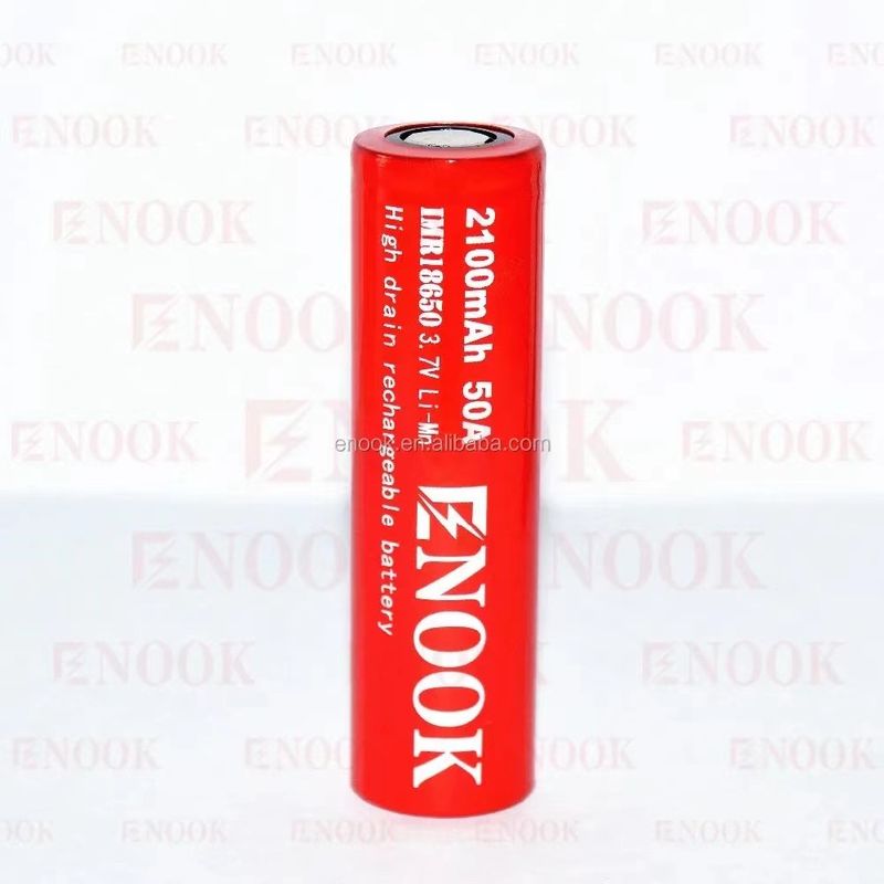 ポータブル 18650 高排水リオン電池 2100mAh 3.7V マックス 50A フラットトップ