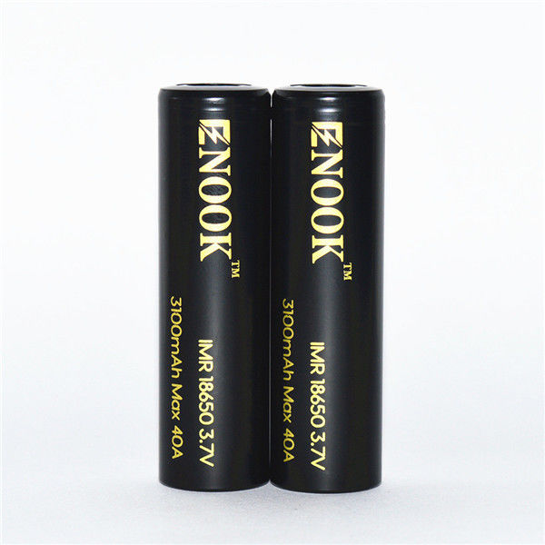 3100mAh 3.7V 18650 ボタントップ リイオン電池 40A 高排水充電電池