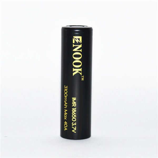 3100mAh 3.7V 18650 ボタントップ リイオン電池 40A 高排水充電電池