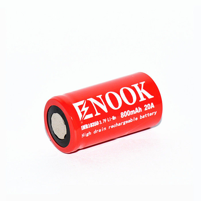 充電可能なIMRリイオン電池 800mAh 20amp 18350リミット電池