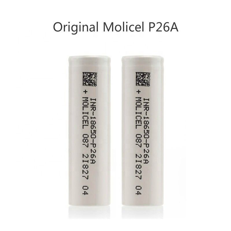 モリセル P26A 18650 バッテリーセル リチウムイオン 35A 3.7 V 再充電電池 2600mah