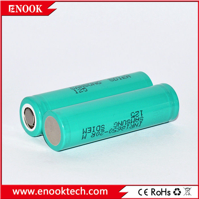 ストック 18650 サムソング 20R 3.7v 2000mah 18650 リチウム リッチャブル リチウムイオン バッテリー パック