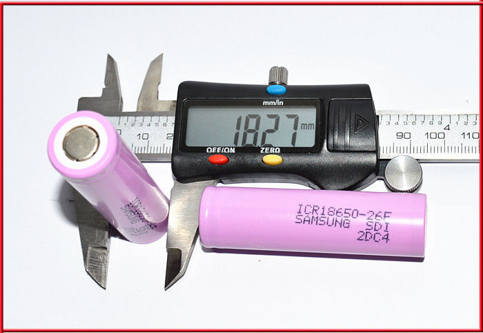 SAM ICR18650 26F 2600mAh 26JM 26J 26H 3.6V 18650 2600mAh リチウムバッテリー 510スレッドバッテリー