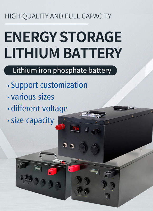 黒色 51.2V 200Ah LiFePo4 リチウムイオンゴルフカート バッテリー 10KW サーバーラック バッテリー