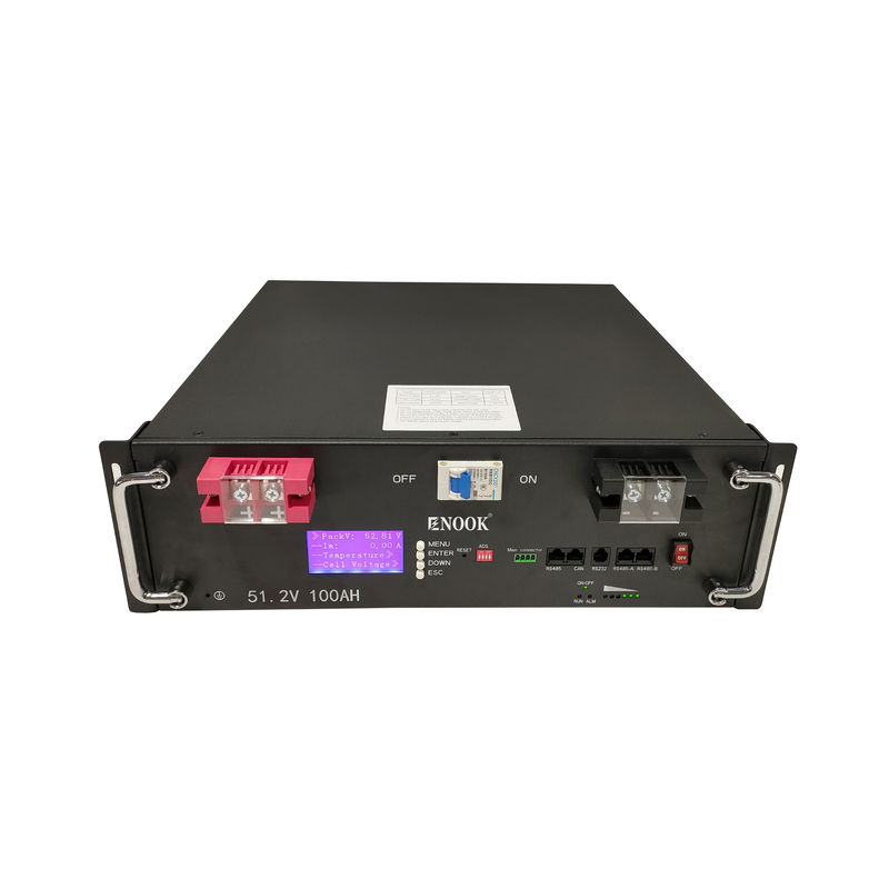 エノーク リチウムバッテリー 51.2V 100ah 200ah LiFePO4 サーバーラック バッテリー LCDディスプレイ付き
