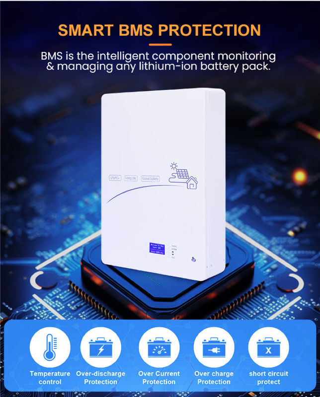 エノーク パワーウォール 太陽電池 リチウムイオン電池 48V 5Kw 10Kw 100Ah 200Ah パワー 壁掛け Lifepo4 ホーム 太陽光発電の貯蔵