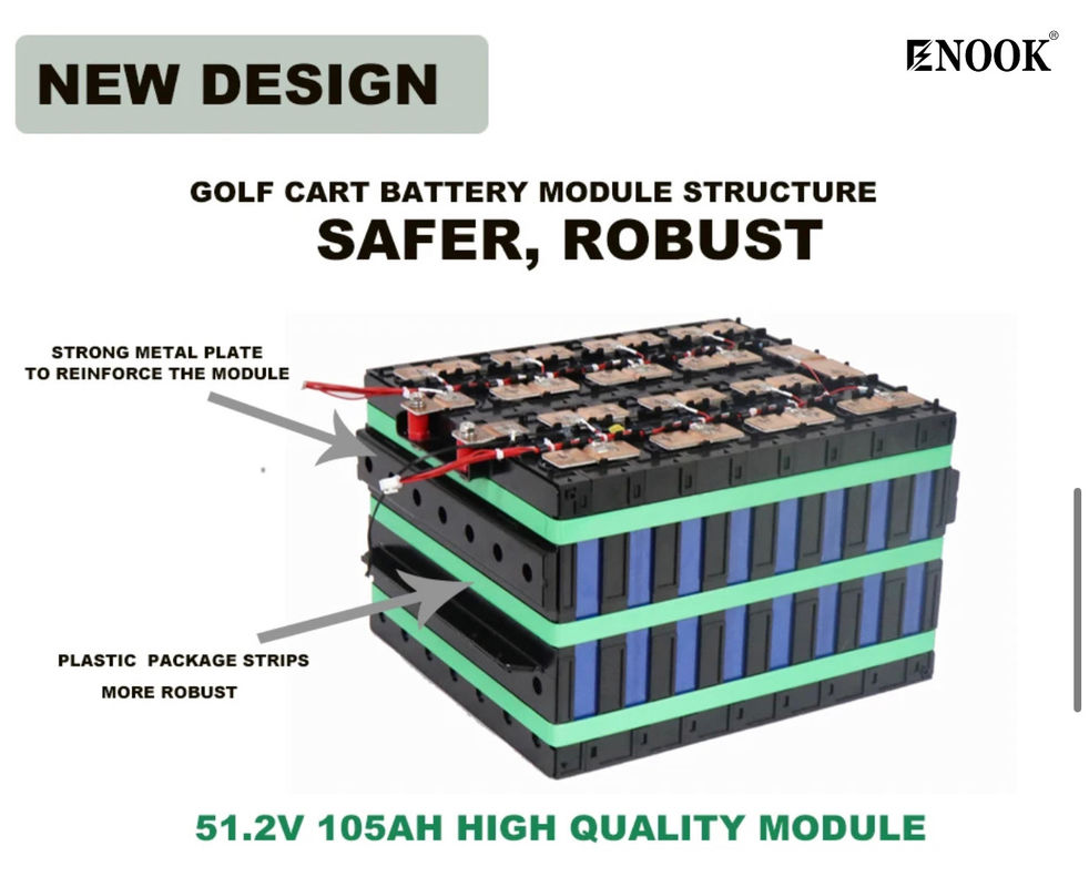 ホットセール 51.2 ウォルト リチウムイオン電池 環境に優しい 58.4V リチウム鉄リン酸塩ゴルフカート電池