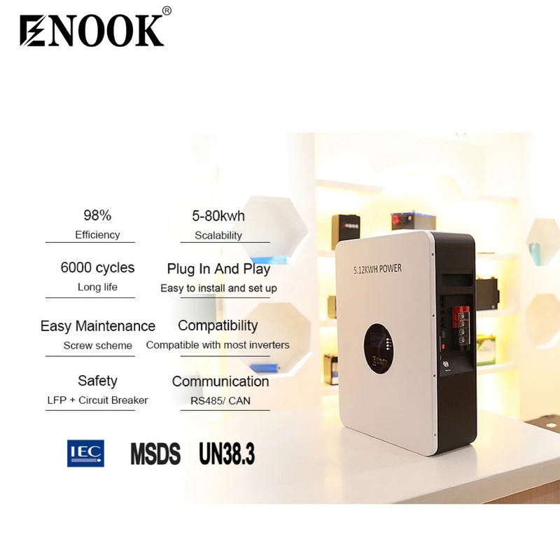 家庭用 ソーラーホーム Lifepo4 エネルギー貯蔵電池 10kwh 5kwh 51.2v 100ah 5kw 壁掛け 200ah 48v システム