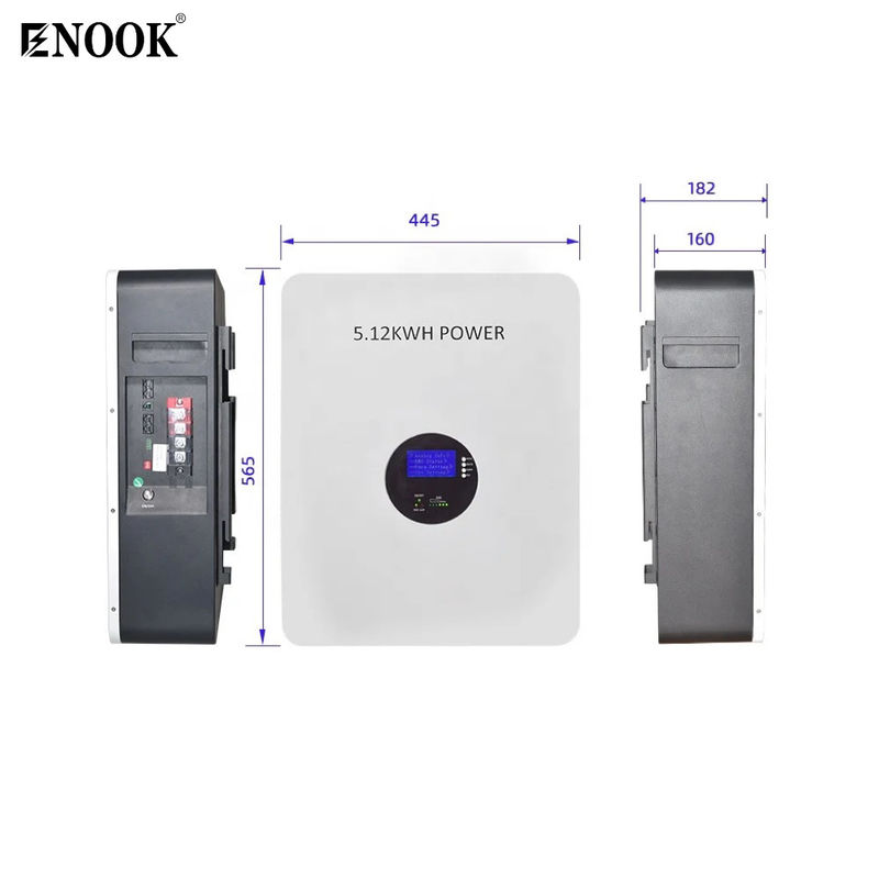 家庭用 ソーラーホーム Lifepo4 エネルギー貯蔵電池 10kwh 5kwh 51.2v 100ah 5kw 壁掛け 200ah 48v システム