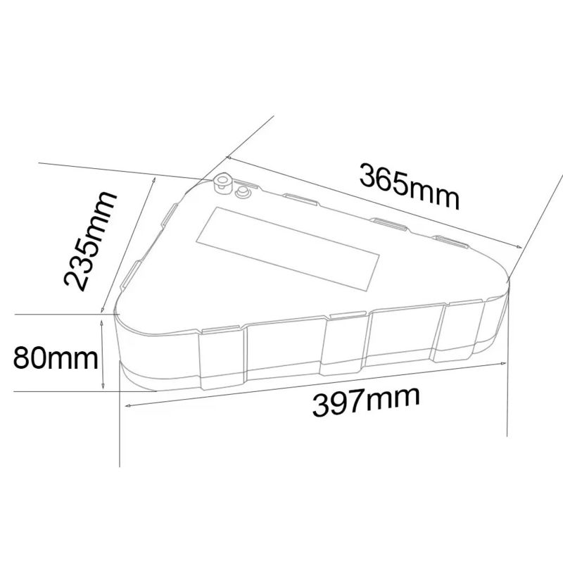 パーソナライズ可能な 72V トライアングルエバイクバッテリー 3000W 3500W 72V 20Ah Eバイクバッテリー 18650 セル