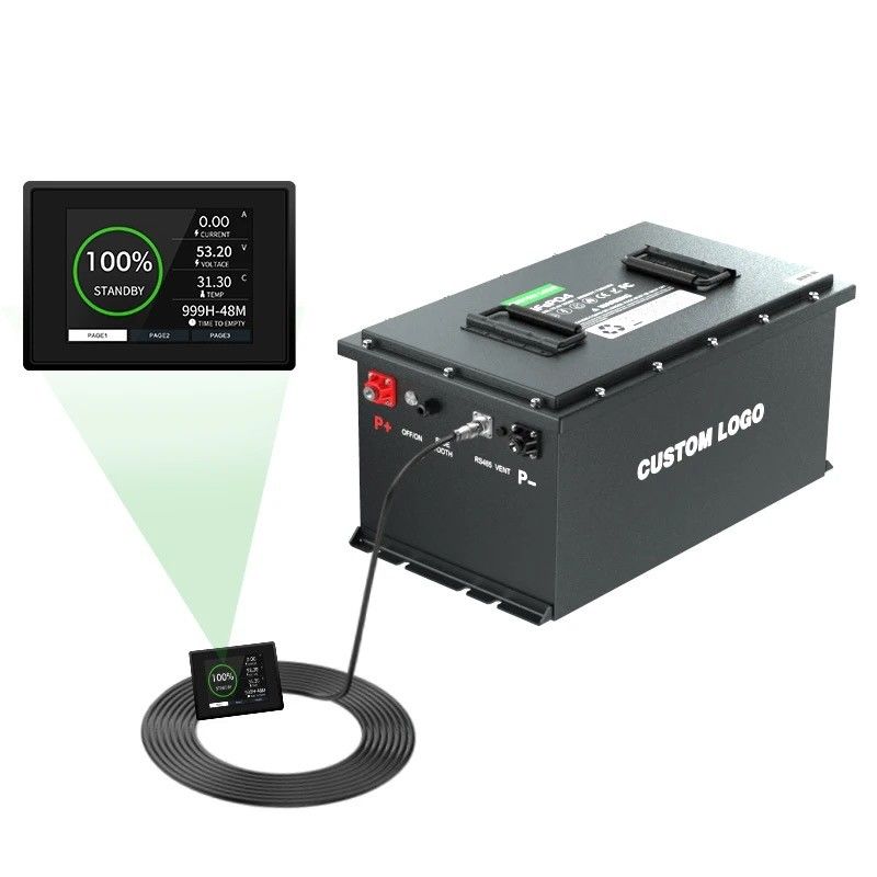 IP67 リチウム鉄リン酸電池 ゴルフカート ライフポ4 リチウムイオン電池 パック 51.2v ディープサイクル